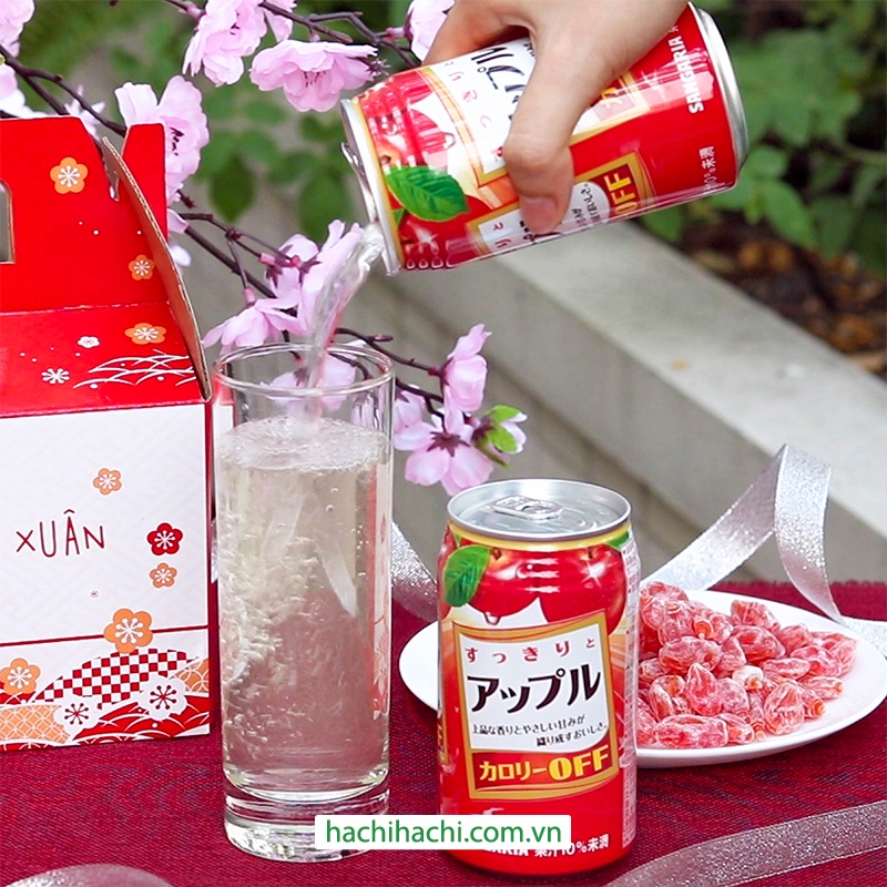 Nước ép táo Sangaria cắt giảm calories 340g - Hachi Hachi Japan Shop