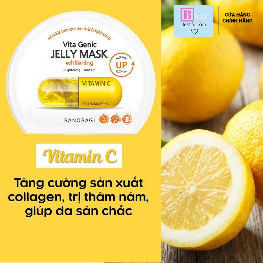 Mặt nạ Banobagi Vita Genic Collagen Whitening Jelly 30ml Hàn Quốc Dưỡng Trắng Cấp Ẩm Thư Giãn | BigBuy360 - bigbuy360.vn
