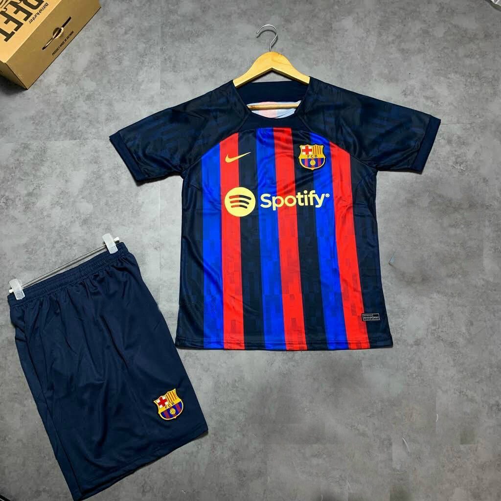 Bộ Áo Đấu Barca logo Spotify 22/23 ⚡RẺ VÔ ĐỊCH⚡ Bộ Quần Áo Bóng Đá CLB Barcelona Vải Gai Thái Mát Chuẩn Thi Đấu