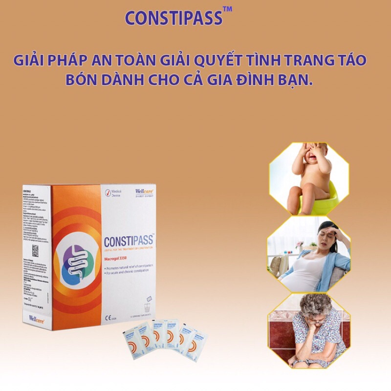 Constipass - giải quyết nỗi lo táo bón - hàng nhập khẩu