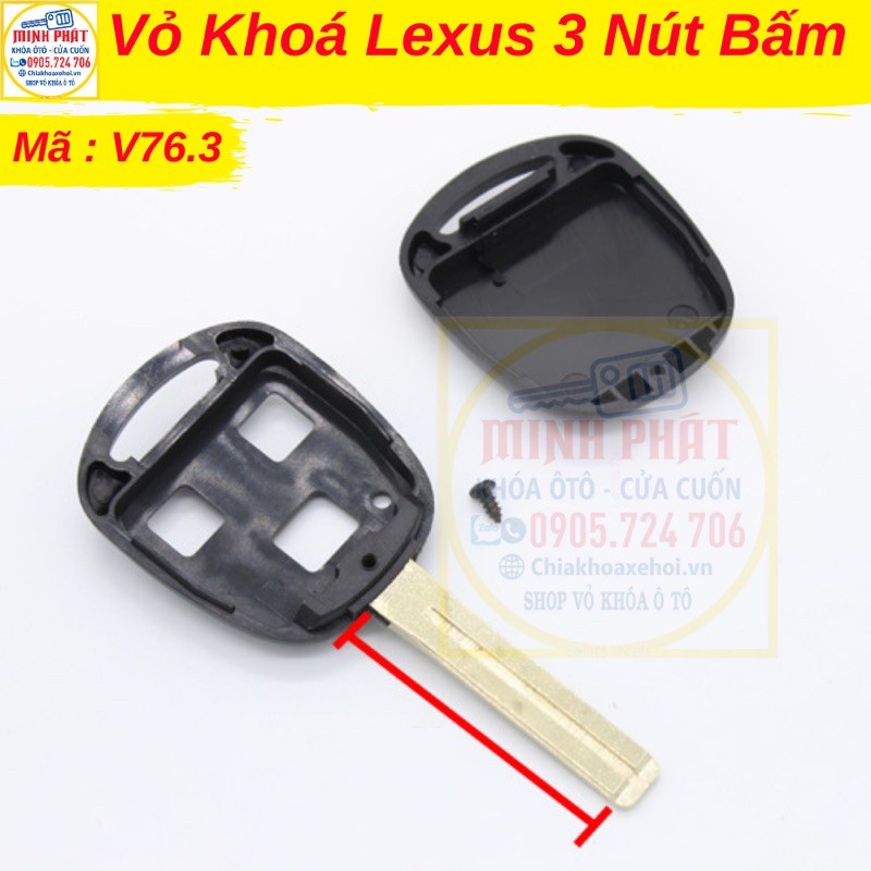 Vỏ Chìa khóa remote xe Lexus Chín hãng