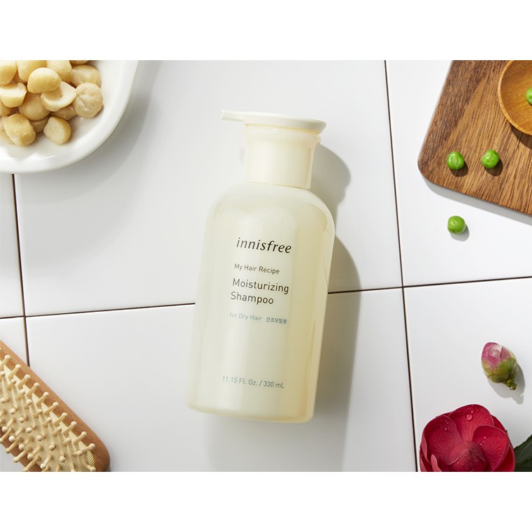 [Mã FMCGMALL giảm 8% đơn từ 250K] Dầu gội dưỡng ẩm innisfree My Hair Recipe Moisturizing Shampoo for Dry Hair 330ml