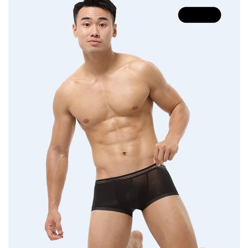 Quần Lót Boxer Dạng Lưới Cho Nam Giới