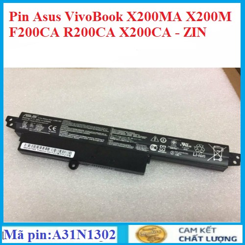 Pin (Battery) Laptop Asus VivoBook X200MA X200M F200CA R200CA X200CA A31N1302 ZIN