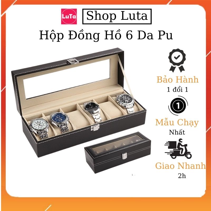 Hộp Đựng Đồng Hồ Da, Gỗ Cao Cấp Giá Rẻ 6 Chiếc