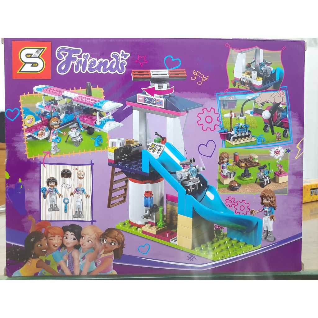 Friends Lego Friends Xếp Hình Máy Bay Khu Vui Chơi Sân Bay Cầu Trượt lego Con Gái 1151