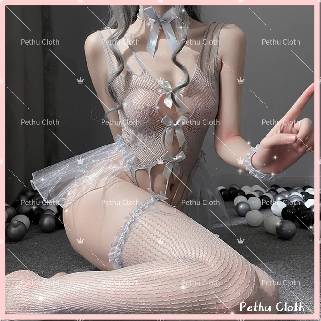 （Q1,HCM）💗Đồ ngủ sexy lọt 💗 - Bộ đồ lót cosplay ren Đầm ngủ 2 dây phối---009 | BigBuy360 - bigbuy360.vn
