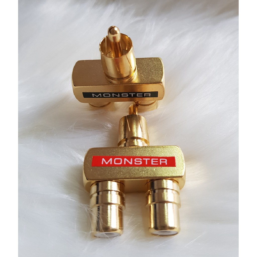 Combo 2 đầu chia jack AV/hoa sen 1 ra 2 Monster