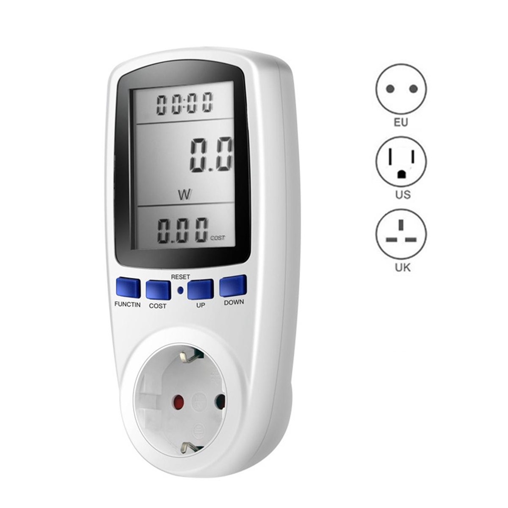 Thiết Bị Đo Công Suất Điện Tiêu Thụ Năng Lượng AUGUSTINE Màn Hình LCD Kỹ Thuật Số