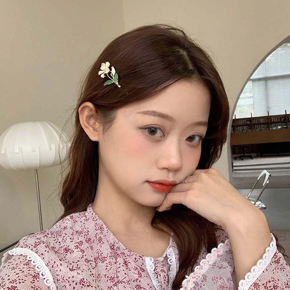 Kẹp Tóc Hình Vỏ Sò / Hoa Bằng Hợp Kim Xinh Xắn Cho Cô Dâu WMES15H