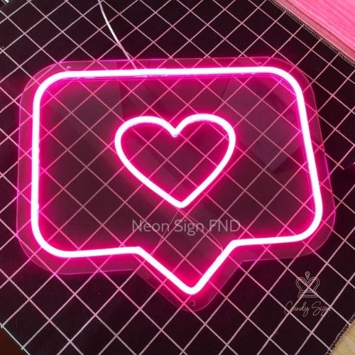 Neon Sign Đèn Trang Tri Phòng Ngủ Hình Trái Tim