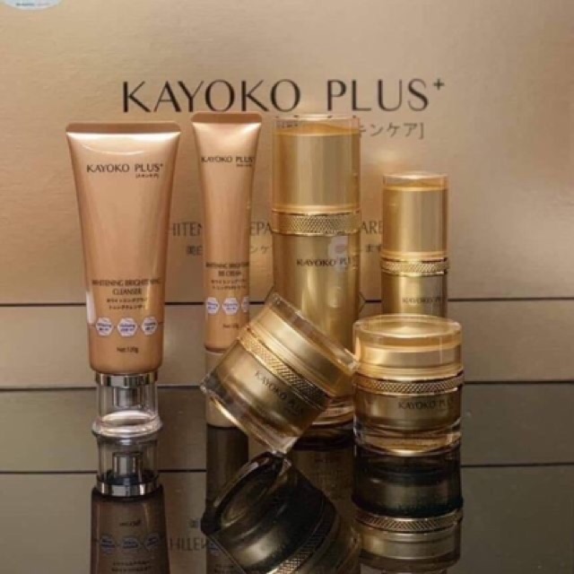 Bộ Mỹ Phẩm Kayoko Plus+ Vàng 6in1 Cao Cấp Nhật Bản Sạch Nám Dưỡng Trắng Chuyên Sâu