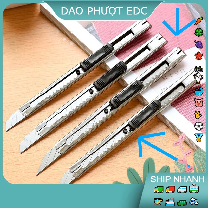 Dao Olfa Rọc Gía Rẻ - 12.5CM Cắt Giấy Bằng Thép Không Gỉ