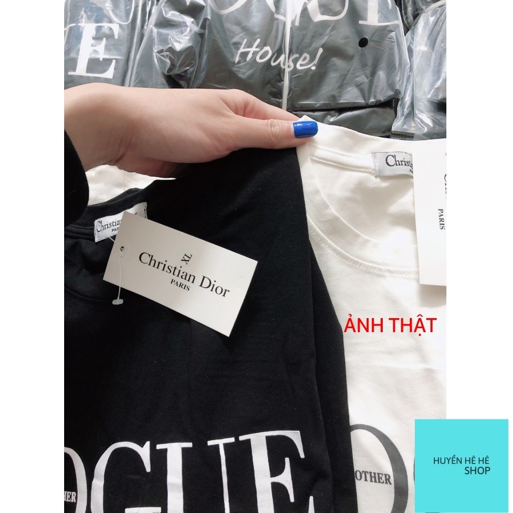 Áo thun tay lỡ VOUGUE, áo phông Unisex nam nữ chất Cotton ovesize form rộng KIM01 | BigBuy360 - bigbuy360.vn