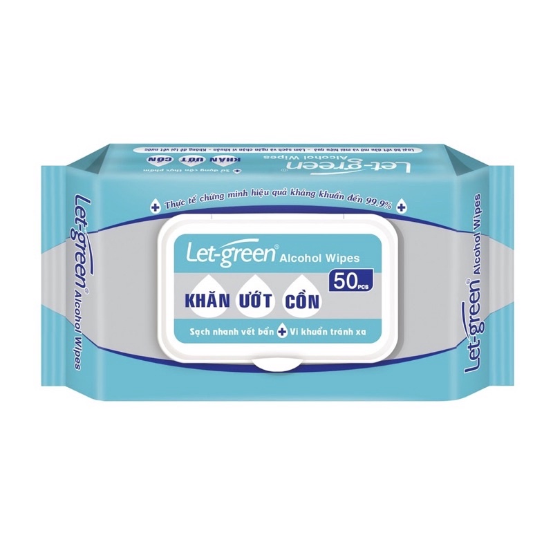 Thùng 36 gói khăn ướt cồn Let-geen 50 miếng