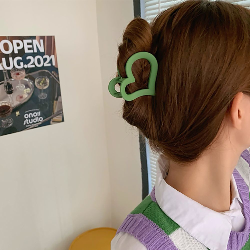 Kẹp tóc càng cua bằng acrylic màu kẹo thiết kế hình học phong cách Hàn Quốc dễ thương cho nữ