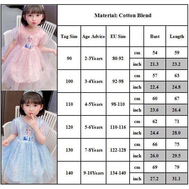 Đầm Công Chúa Phối Ren In Hoạt Hình Frozen Thời Trang Hè Xinh Xắn Cho Bé Gái
