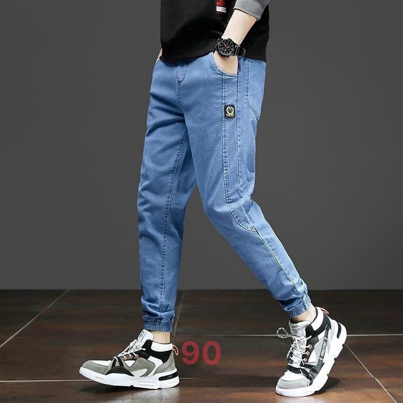 Quần jean nam bo chân thời trang Hpfashion, Quần bò nam bo chân vải jean co giãn mềm mịn, form cực chuẩn - QJNTCS61