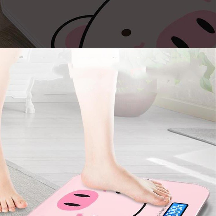 [ TẶNG KÈM THƯỚC DÂY] Cân sức khỏe gia đình hình GẤU DÂU - HEO HỒNG 2023