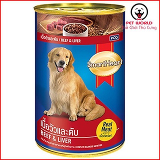 Pate cho chó Smartheart dạng lon 400gr 2 vị