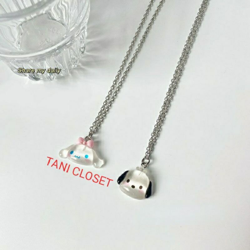 Dây Chuyền Hình Pochacco Kuromi Cinnamoroll Hot Trend 2023