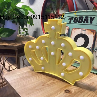 Đèn led hình vương miện trang trí sinh nhật