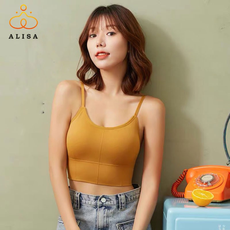 Áo Bra Gym/Yoga Bra thể thao dáng crotop 2 dây Sexy Co Dãn 4 Chiều Chất Liệu Cotton Đũi Mềm Mại và Thoáng Mát | BigBuy360 - bigbuy360.vn