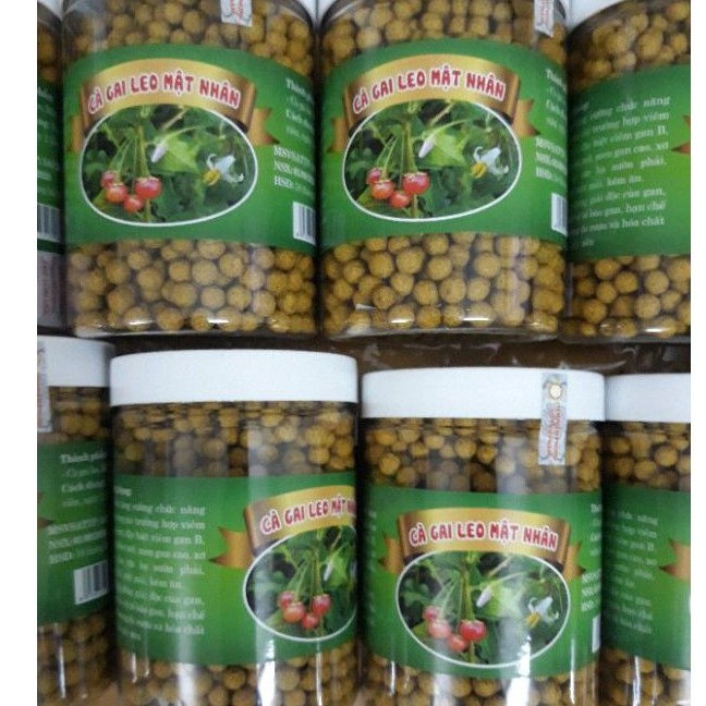 Viên cà gai leo mật ong mát gan hộp 500g