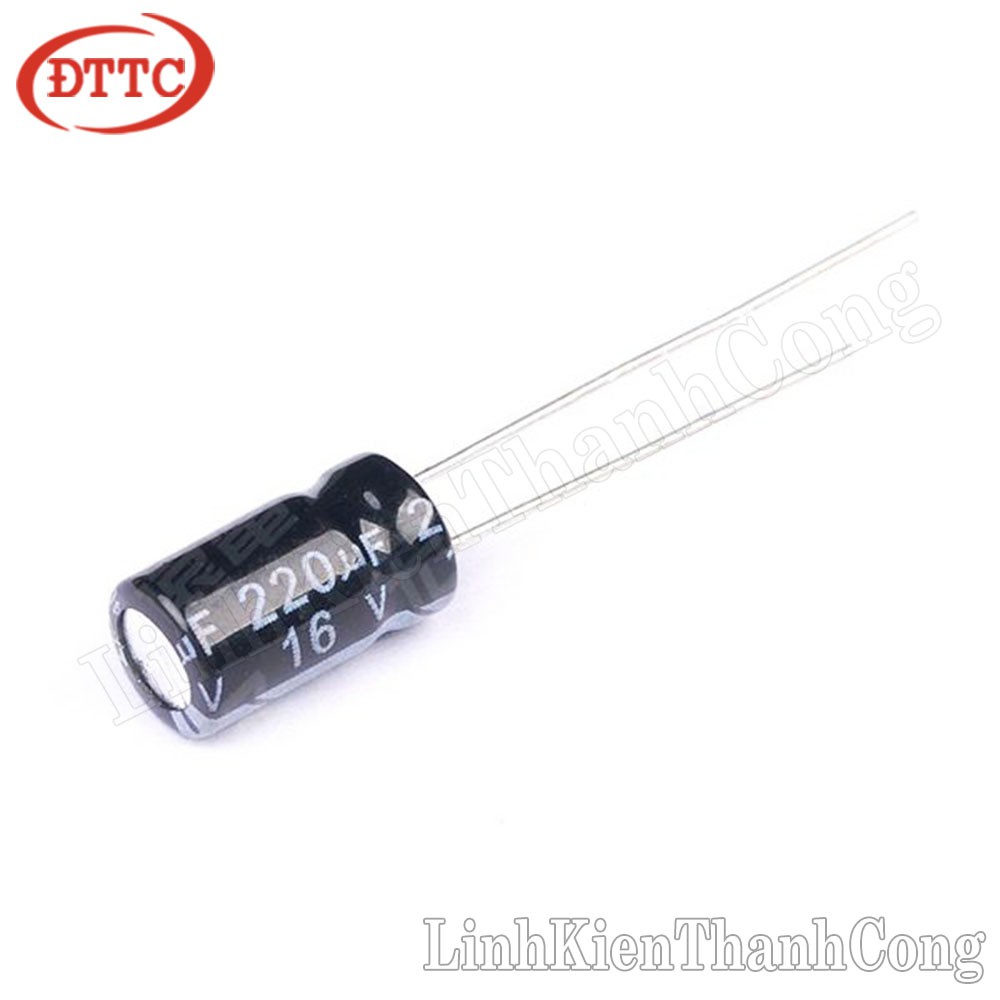 Bộ 5 Chiếc Tụ 220uF 16V (6x11mm)