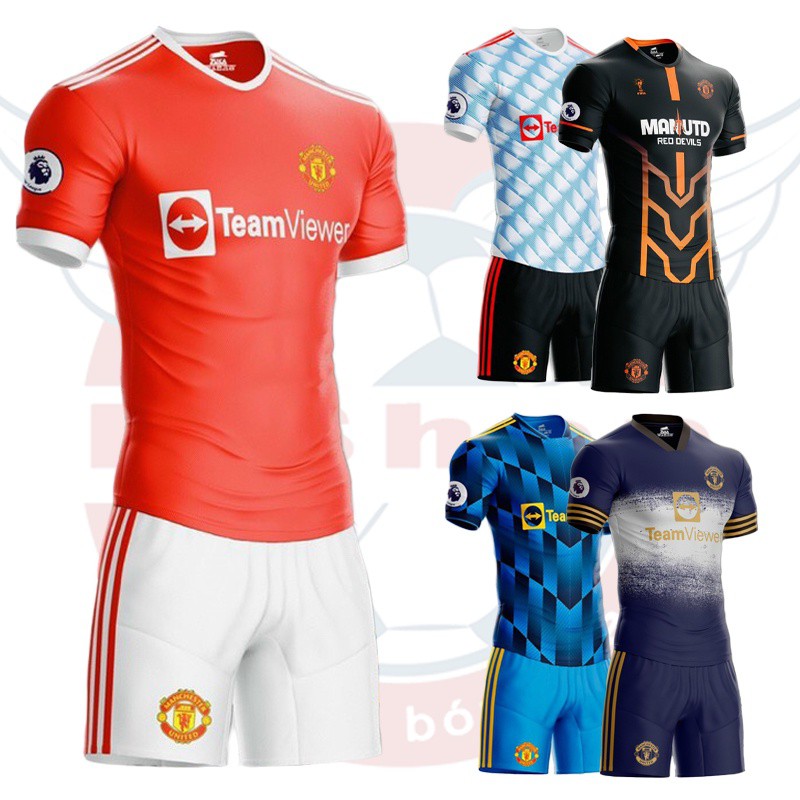SĂN Bộ quần áo bóng đá câu lạc bộ Manchester United - Áo bóng đá CLB MU ngoại hạng Anh - Bộ đồ bóng đá đẹp