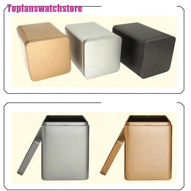 1 Hộp Thiếc Đựng Trà Hình Vuông