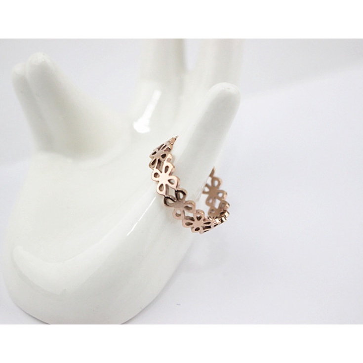 Nhẫn Hoa Văn Titan Ko Han Rỉ TT 4015