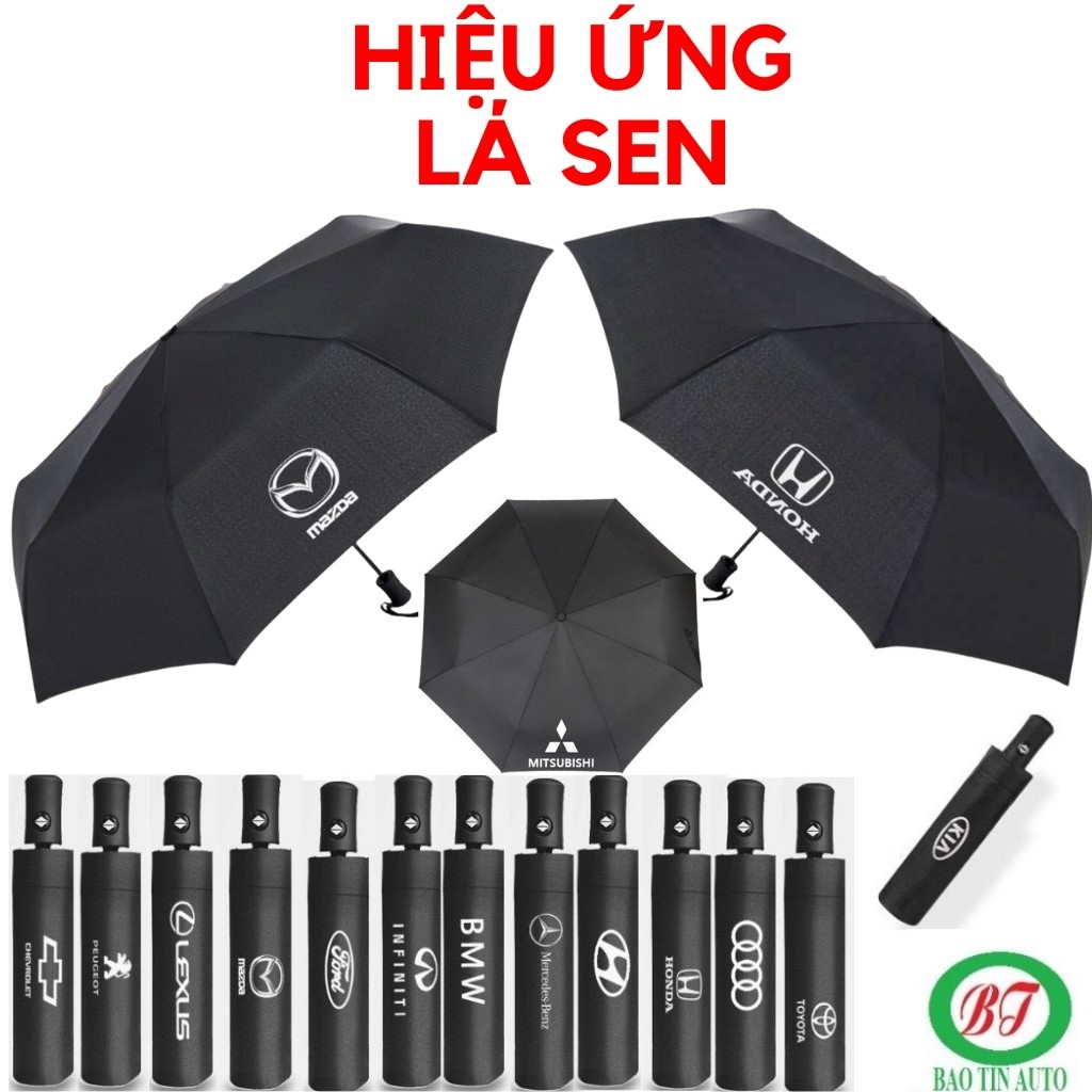 Ô, Dù Tự động ❤️Freeship ❤️ Logo Mazda, Honda, Ford, BMW, Audi, Mitshubishi, Nissan, Infiniti, Chevrolet...