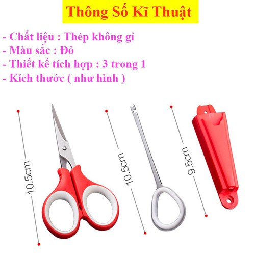 Kéo Cắt Thẻo + Gỡ Lưỡi Câu Cá Tiện Lợi Cho Anh Em Đi Câu Lão Ngư-Đồ Câu Cá