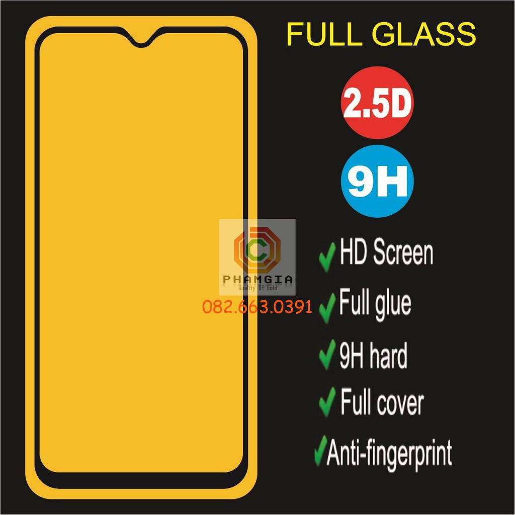 Kính cường lực Oppo K1 full màn hình 9H bền chuẩn