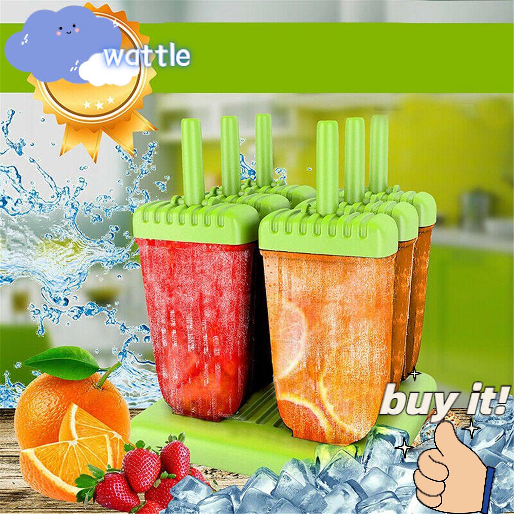 Bộ 6 Khay Silicone Làm Kem / Sữa Chua DIY Tiện Dụng