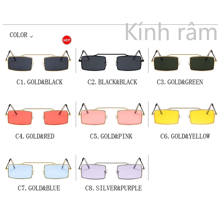 Kính mắt phong cách retro kiểu dáng sành điệu cho nữ