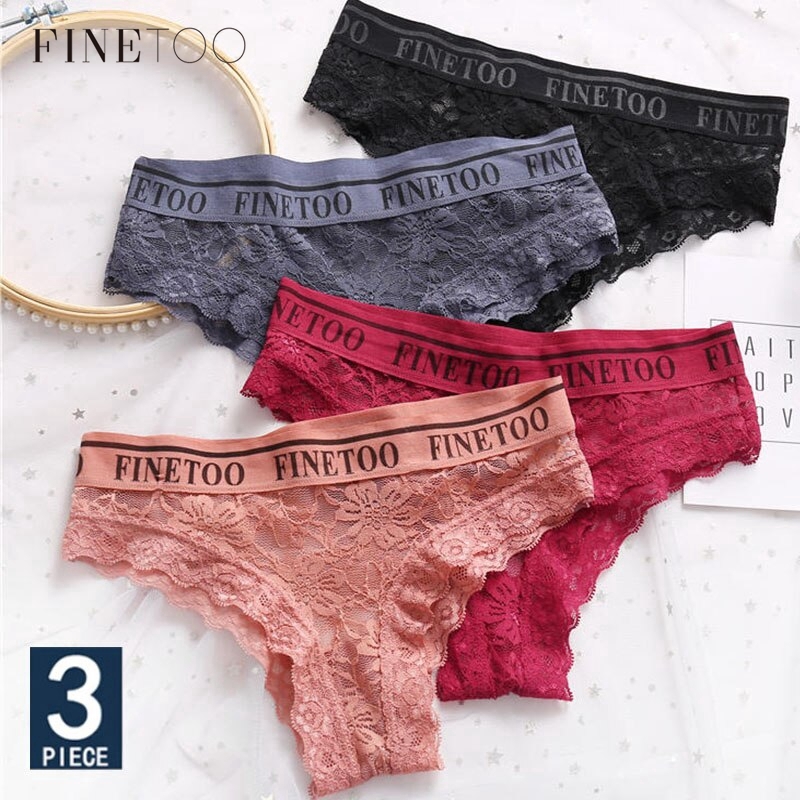 Set 3 quần lót ren FINETOO N160 quyến rũ cho nữ