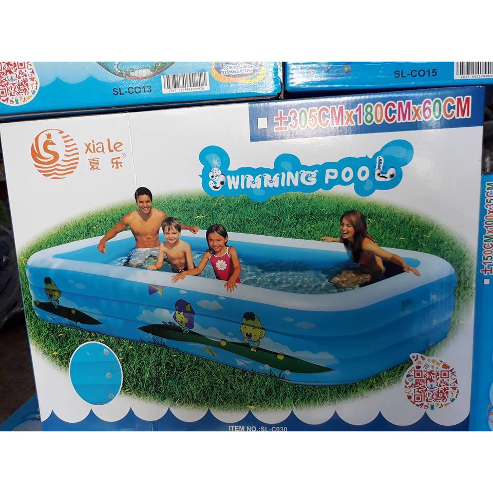 [NHẬP TOY30K GIẢM] Bể Bơi Phao 3m05 3 tầng hàng Cao cấp (Tặng bộ miếng vá + h.d sử dụng)