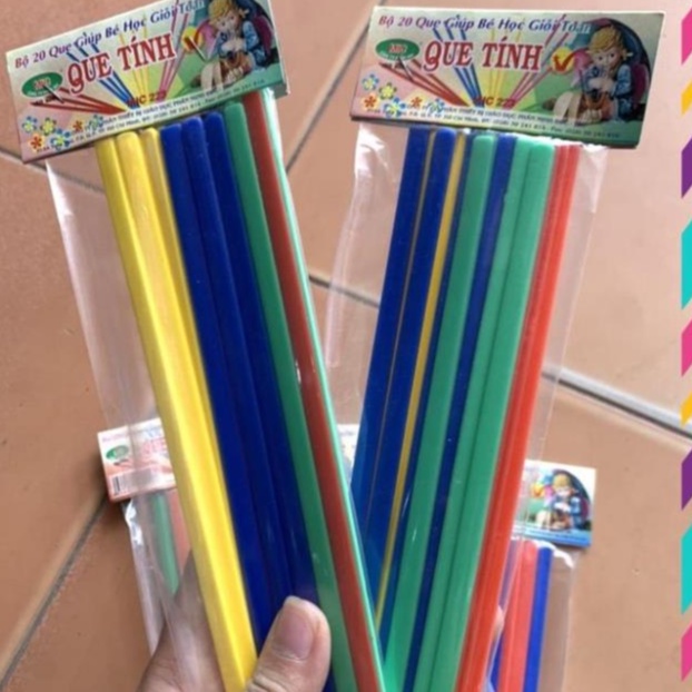 Bộ Que Tính Toán Hình Học Tập Đếm Nhiều Màu Giúp Bé Làm Quen Phép Tính Học Tập Hiệu Quả Hơn