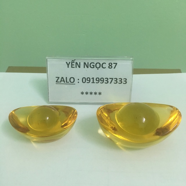 Thỏi vàng thủy tinh 5 cm