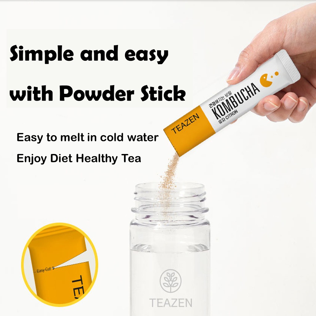 Trà lên men KOMBUCHA tốt cho sức khỏe hương chanh/berry/cam chanh 5g X 10T/30T | BigBuy360 - bigbuy360.vn