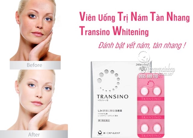 Viên trắng da chống nám Transino 240 viên Nhật Bản