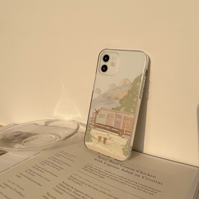 𝐂𝐨́ 𝐬𝐚̆̃𝐧 𝐜𝐡𝐨 𝐢𝐏𝐡𝐨𝐧𝐞 𝟏𝟐 Ốp lưng cho iphone, ốp vintage silicon trong dẻo lộ màu máy