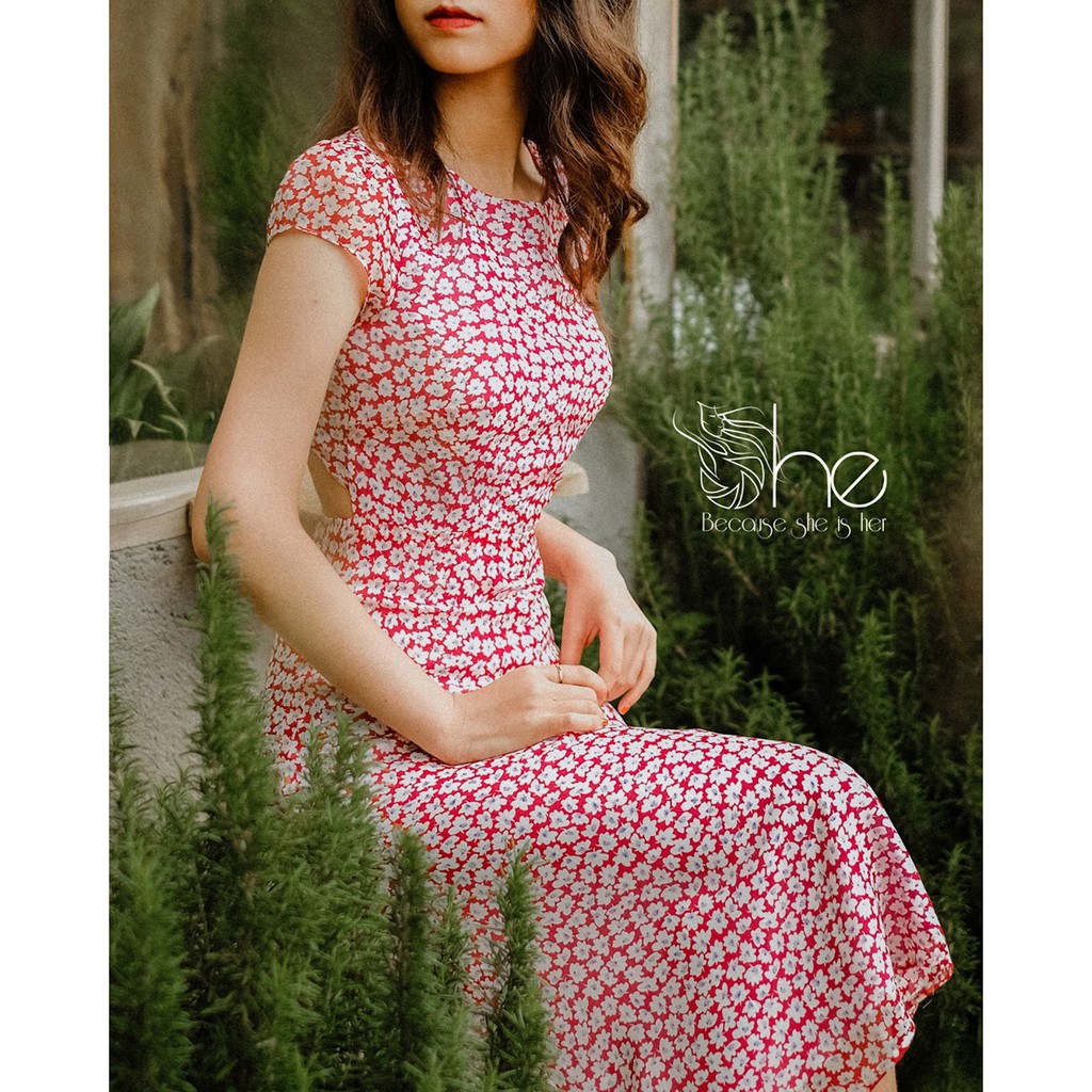Layla Dress - Đầm Maxi Hoa Hở Lưng- SDX84 | BigBuy360 - bigbuy360.vn