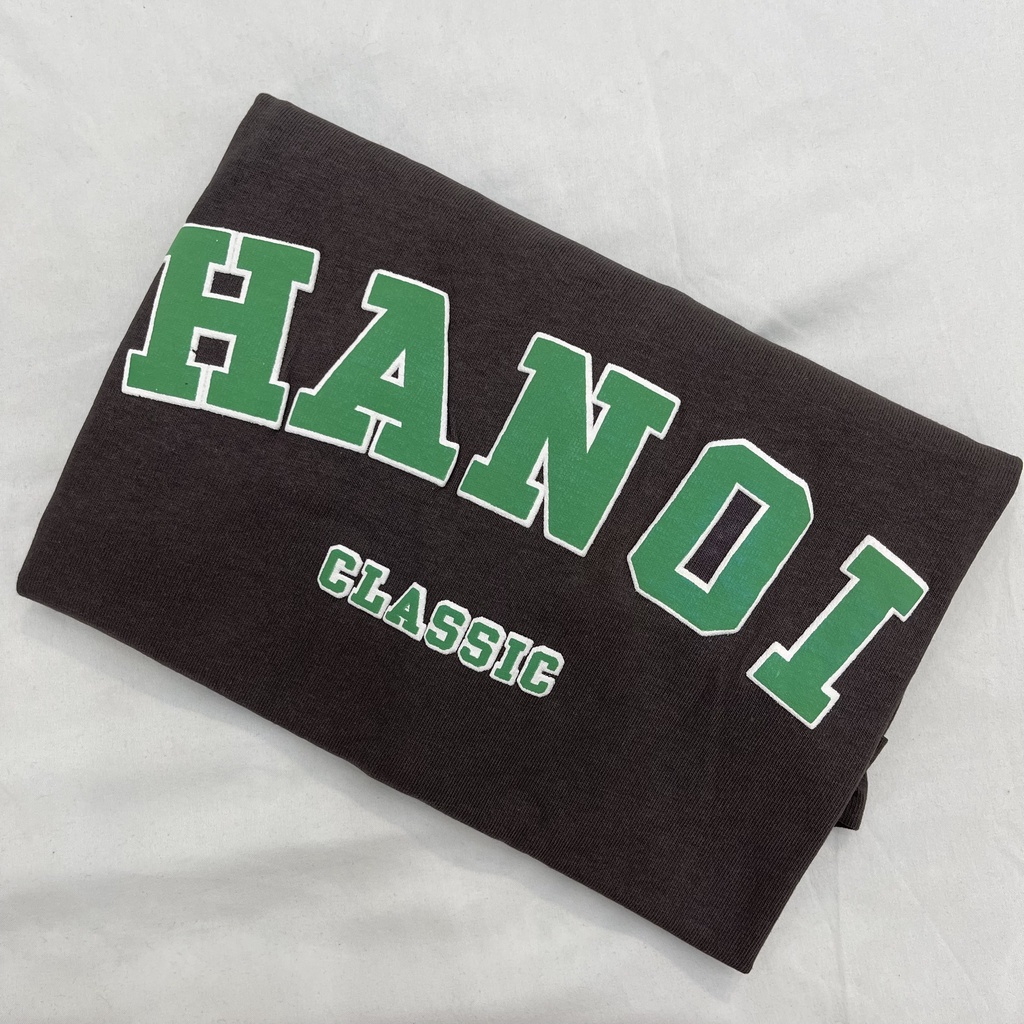 Áo thun 3158 tay lỡ nam nữ Hanoi, áo phông unisex form rộng cotton oversize- Linh Top