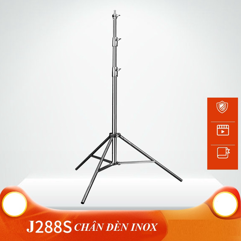 [Mã 159ELSALE hoàn 7% đơn 300K] Chân Đèn Inox 280cm QIHE J288S