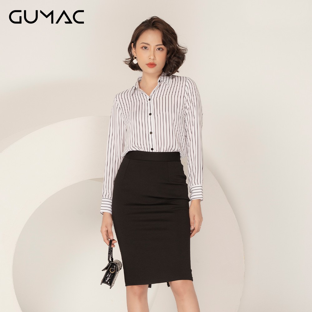 Áo sơ mi cơ bản sọc AA906 GUMAC