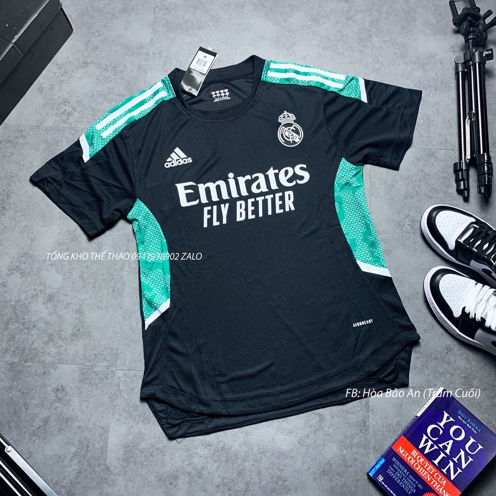 Set Bộ Thể Thao Nam Quần Áo Đá Banh CLB Real Madrid Training Vải Thái Chuẩn Áo Thi Đấu - Quần Áo Bóng Đá Read madrid