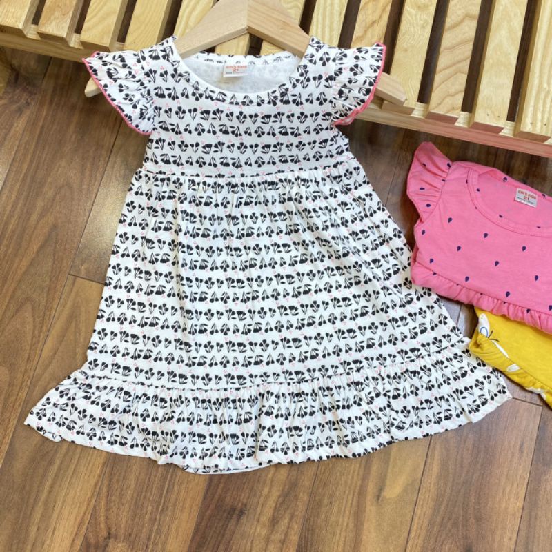 ĐƯỢC CHỌN MÀU Combo 3 váy cotton hè cho bé gái hàng cotton xuất rất xinh